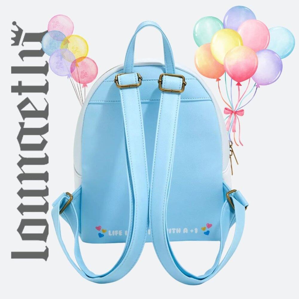 NWT Loungefly Disney Pixar Up Carl & Ellie Hearts Mini Backpack - Picture 3 of 5